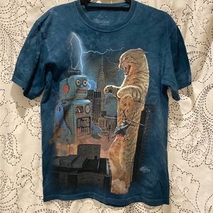 The Mountain Cat Robot Mens shirt size S